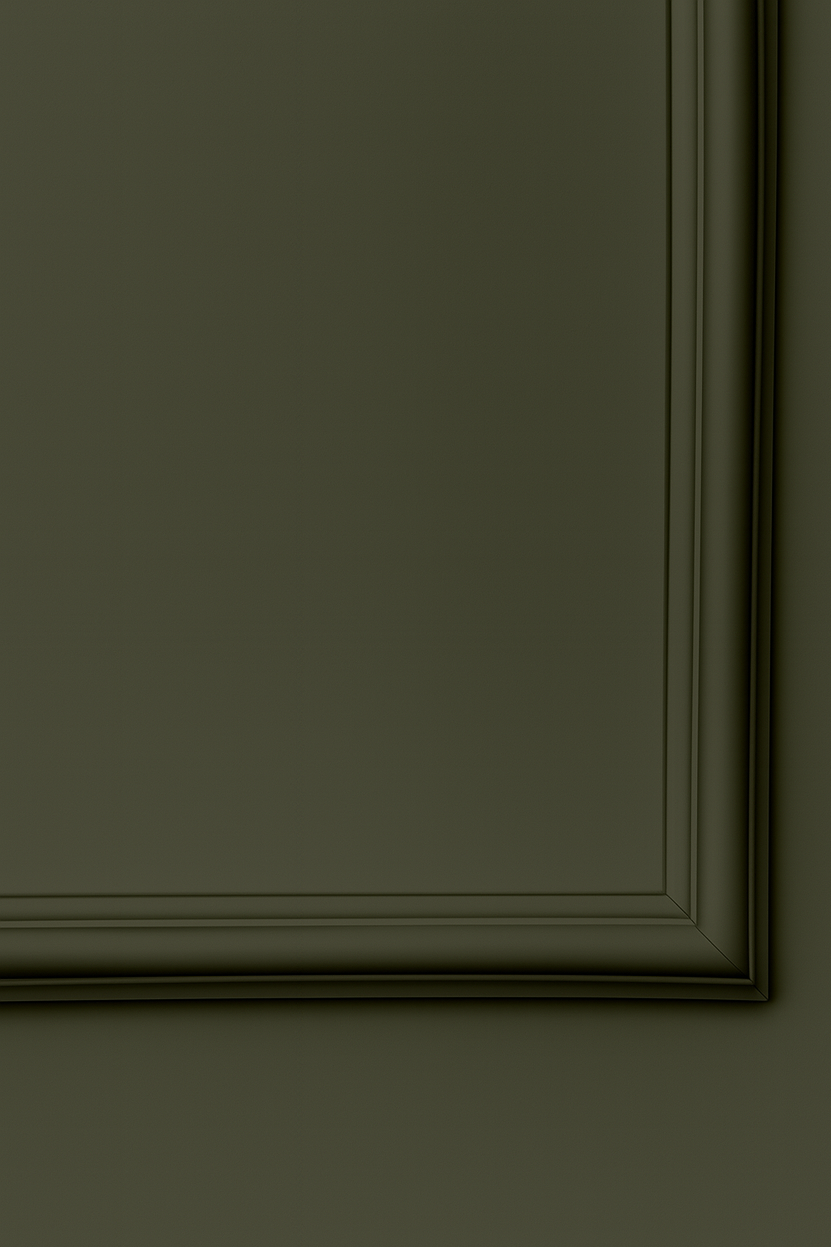 Closeup Flexlijst Crown in donkergroen