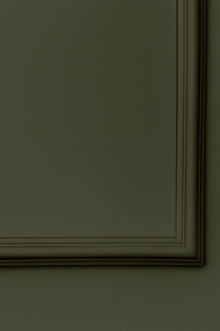 Closeup Flexlijst Crown in donkergroen